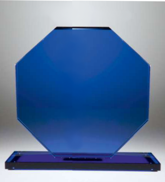 3er Serie Glasstnder blau